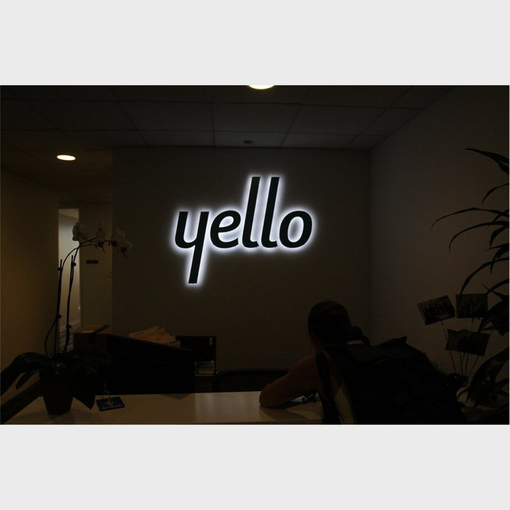 Yello 3D Backlit Channel Letters Led Light Sign