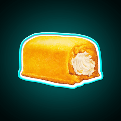 Yellow American Snack Cake Pattern Snack Food Led Neon Sign Rgb Color - Shineneon