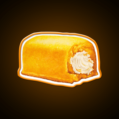 Yellow American Snack Cake Pattern Snack Food Led Neon Sign Rgb Color - Shineneon