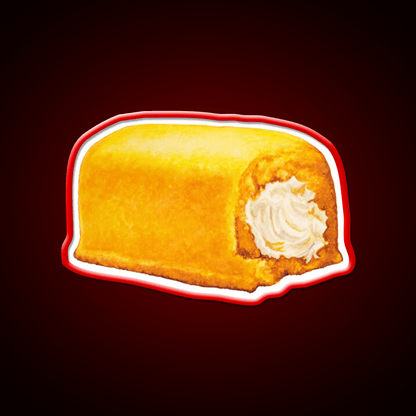 Yellow American Snack Cake Pattern Snack Food Led Neon Sign Rgb Color - Shineneon