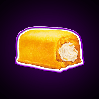 Yellow American Snack Cake Pattern Snack Food Led Neon Sign Rgb Color - Shineneon