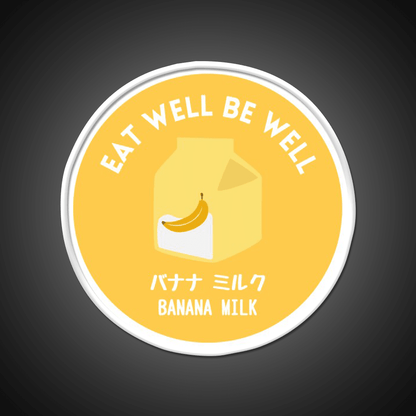 Yellow Banana Milk Carton Japanese Food Snack Food Led Neon Sign Rgb Color - Shineneon