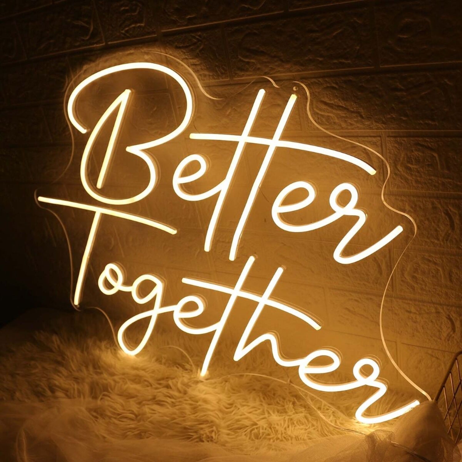 Yellow Better Together Led Neon Sign - Shineneon