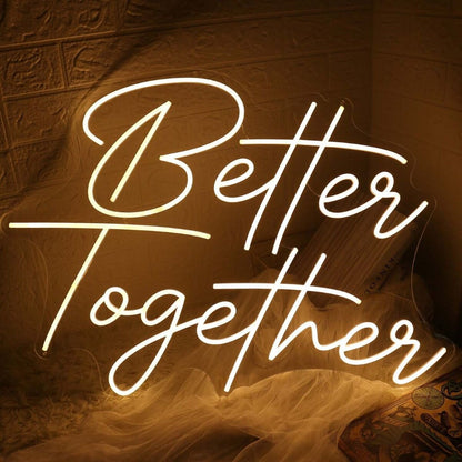 Yellow Better Together Led Neon Sign - Shineneon