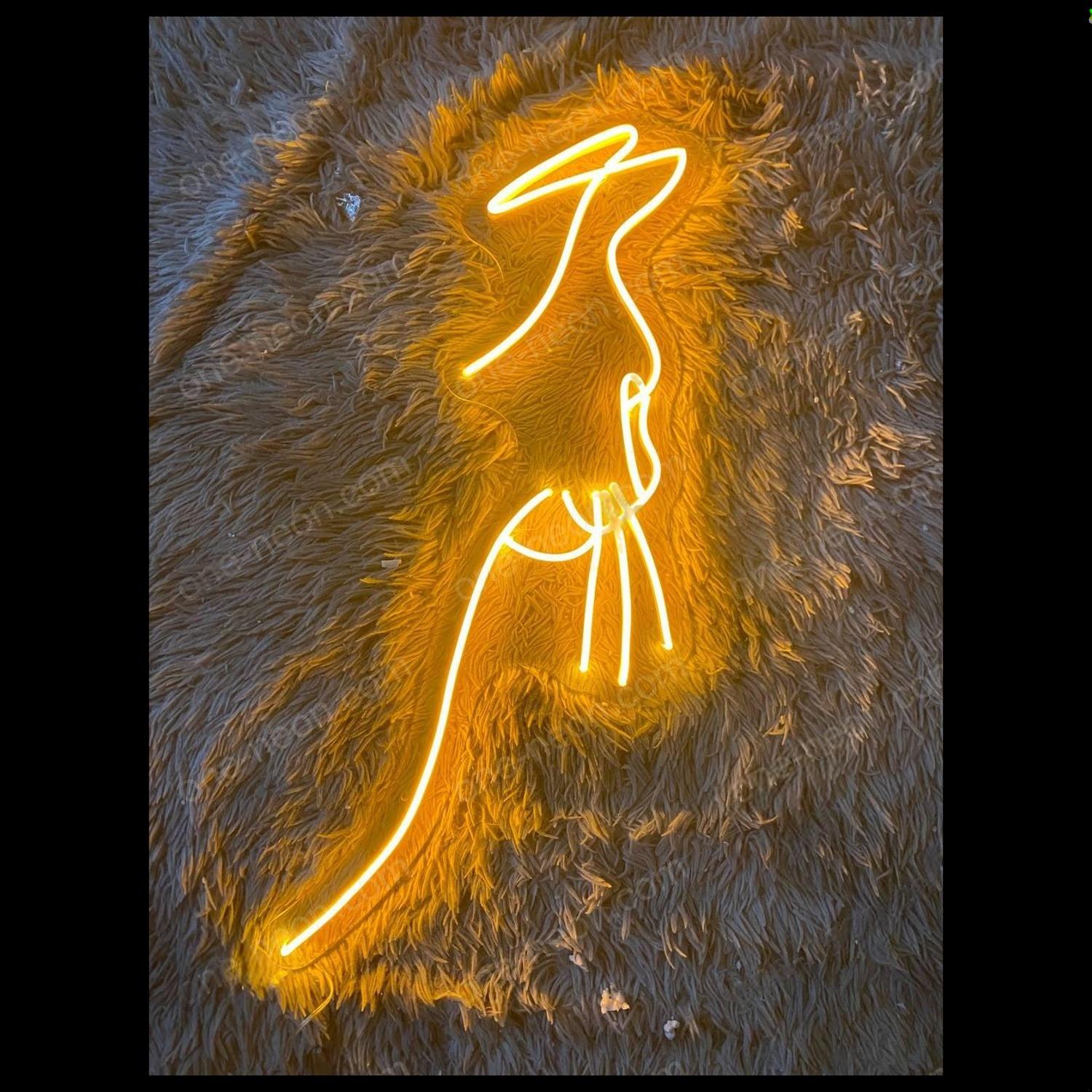 Yellow Bird Line Art Led Neon Sign For Home Art Decor | Shineneon