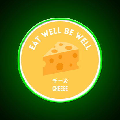 Yellow Cheese Japanese Snack Healthy Food Snack Food Led Neon Sign Rgb Color - Shineneon