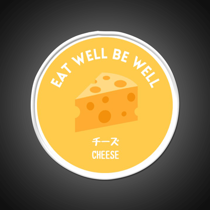 Yellow Cheese Japanese Snack Healthy Food Snack Food Led Neon Sign Rgb Color - Shineneon