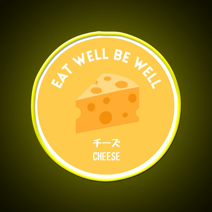 Yellow Cheese Japanese Snack Healthy Food Snack Food Led Neon Sign Rgb Color - Shineneon