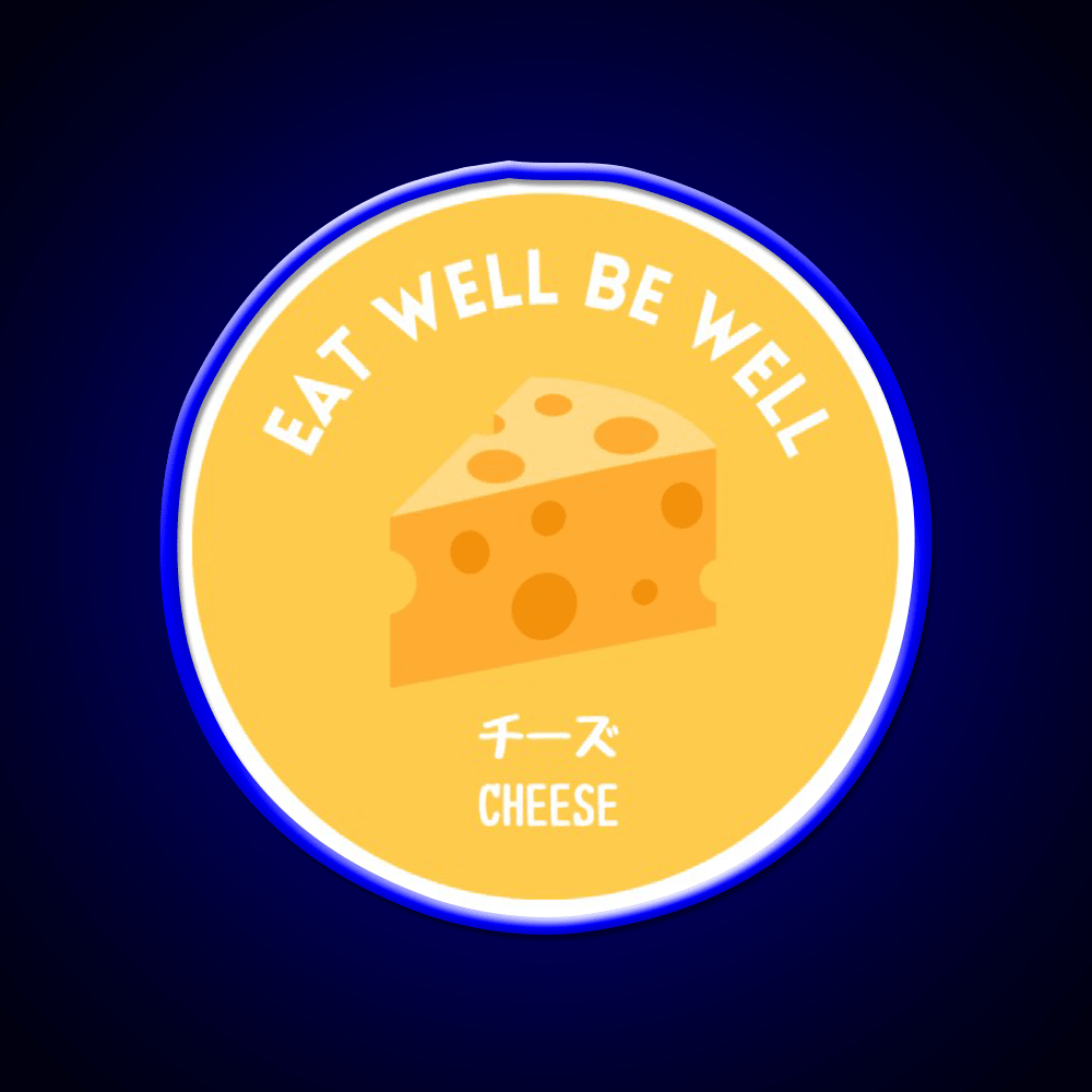 Yellow Cheese Japanese Snack Healthy Food Snack Food Led Neon Sign Rgb Color - Shineneon