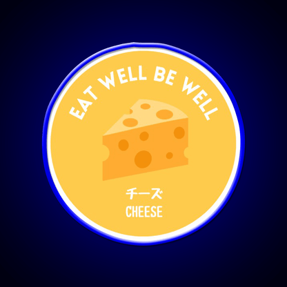 Yellow Cheese Japanese Snack Healthy Food Snack Food Led Neon Sign Rgb Color - Shineneon