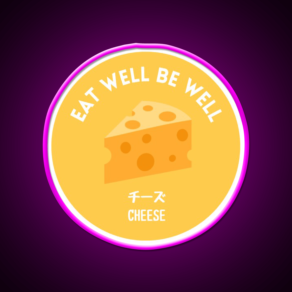 Yellow Cheese Japanese Snack Healthy Food Snack Food Led Neon Sign Rgb Color - Shineneon