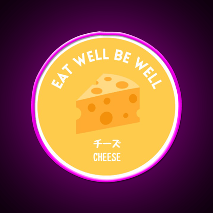 Yellow Cheese Japanese Snack Healthy Food Snack Food Led Neon Sign Rgb Color - Shineneon