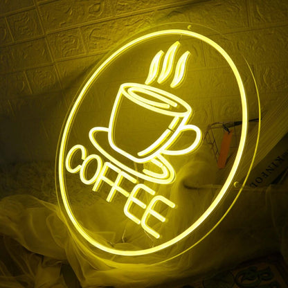 Yellow Coffee Led Neon Sign | Shineneon