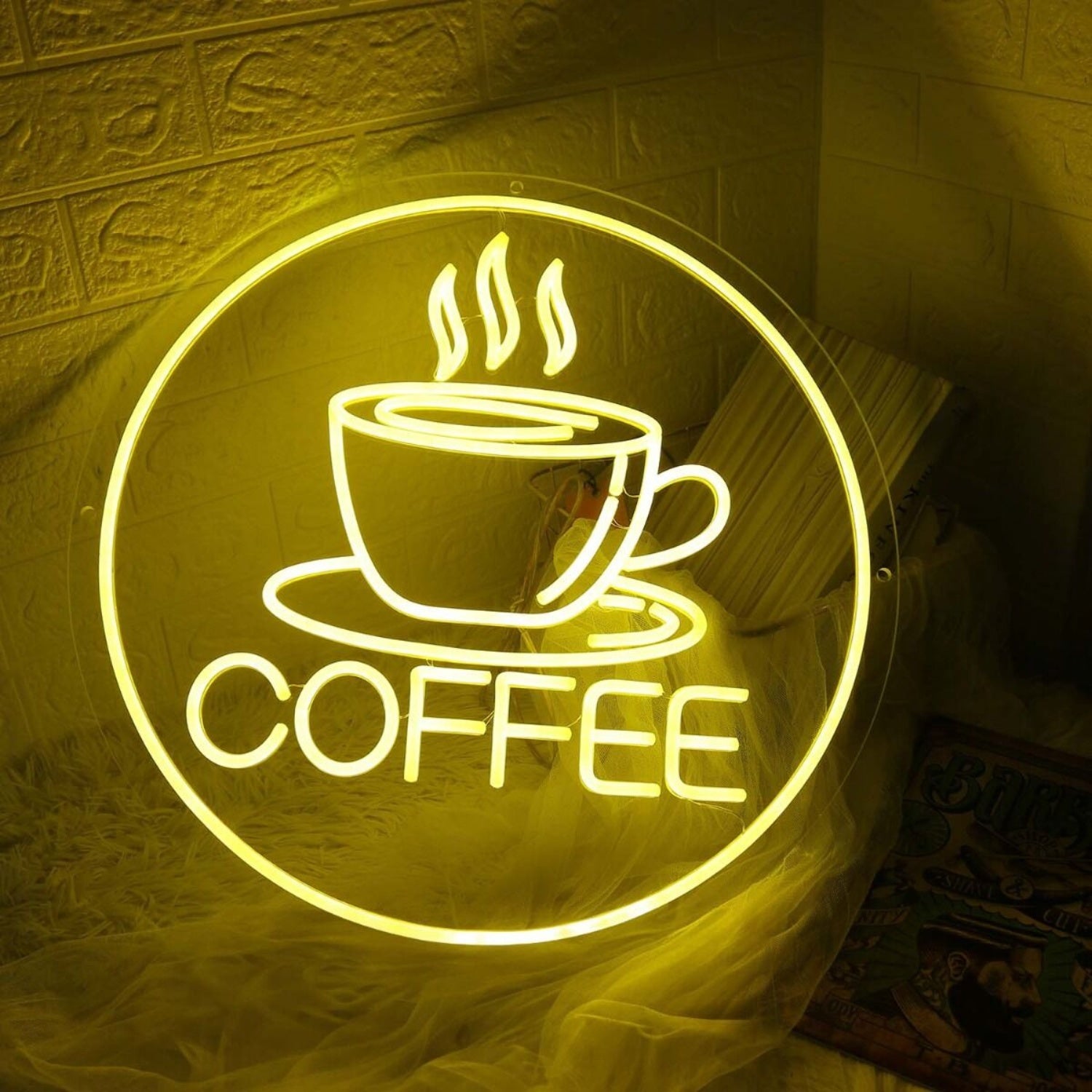 Yellow Coffee Led Neon Sign | Shineneon