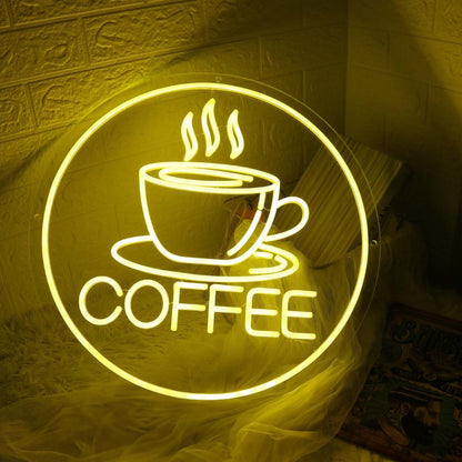 Yellow Coffee Led Neon Sign | Shineneon