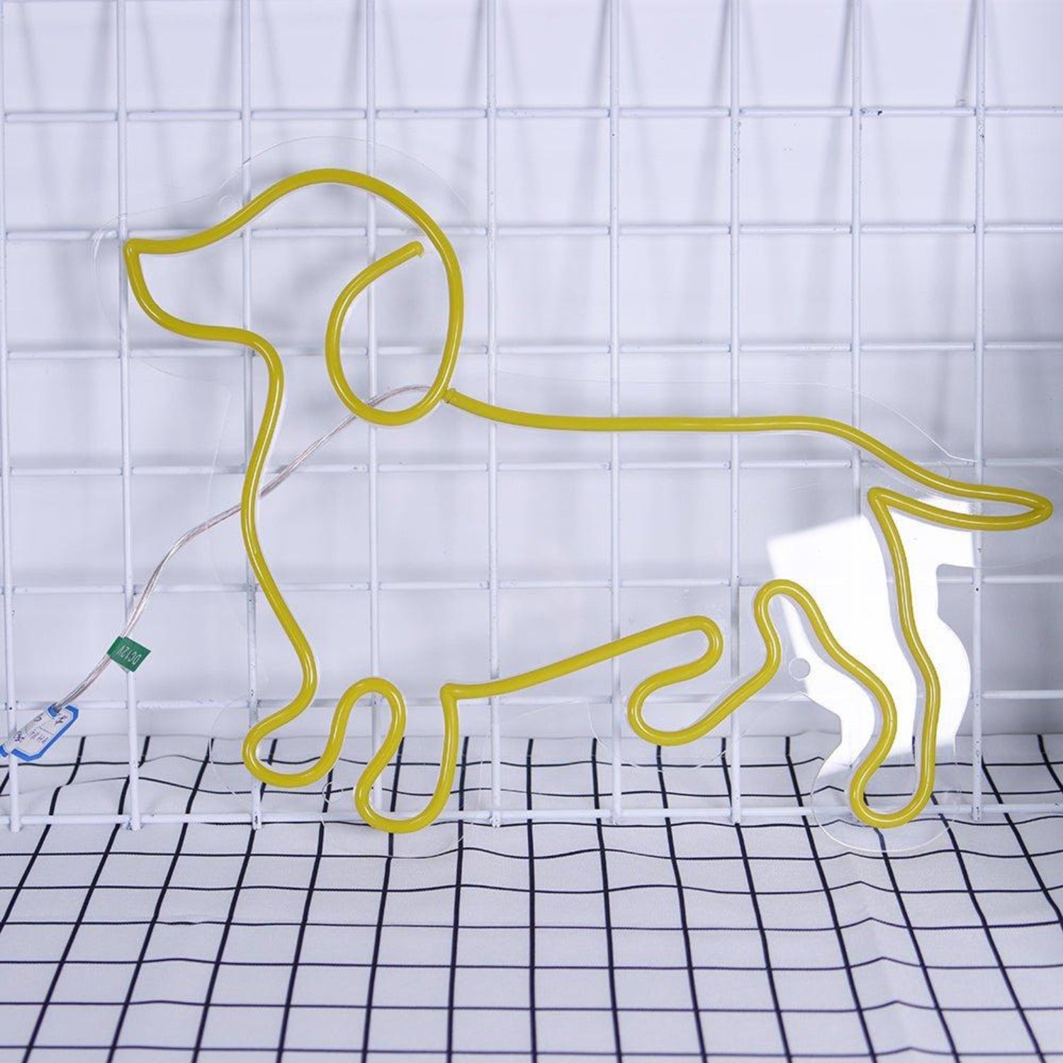 Yellow Dachshund Silhouette Led Neon Sign For Home Pet Store Decor | Shineneon