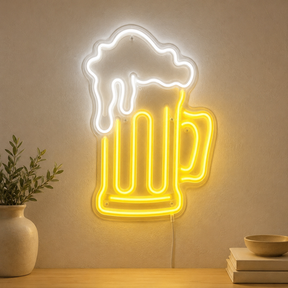 Yellow Home Bar Wall Decor LED Neon Sign main product image