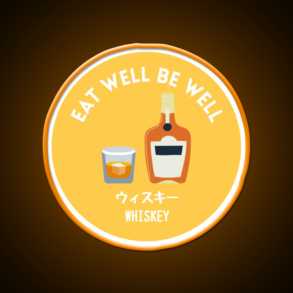 Yellow Japanese Alcohol Whiskey Liqour Food Snack Food Led Neon Sign Rgb Color - Shineneon