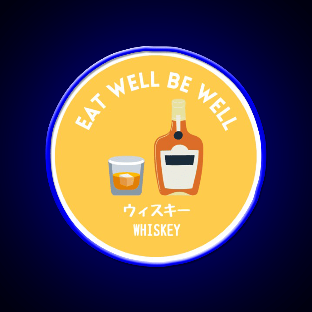 Yellow Japanese Alcohol Whiskey Liqour Food Snack Food Led Neon Sign Rgb Color - Shineneon
