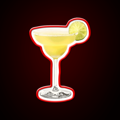 Yellow Margarita Cocktail Bar Decor Led Neon Sign Rgb Color - Shineneon
