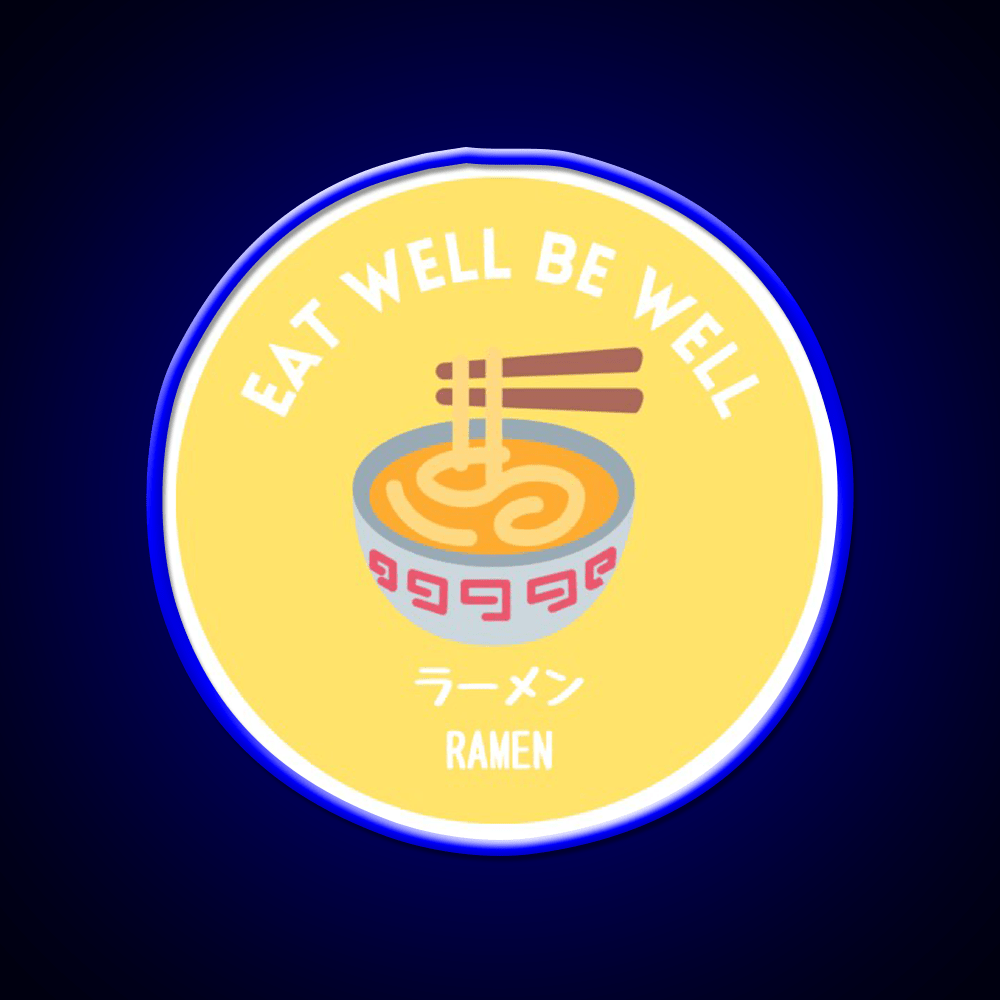 Yellow Noodle Bowl Ramen Japanese Street Food Snack Food Led Neon Sign Rgb Color - Shineneon