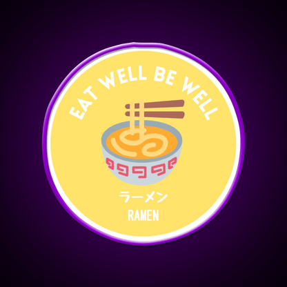 Yellow Noodle Bowl Ramen Japanese Street Food Snack Food Led Neon Sign Rgb Color - Shineneon