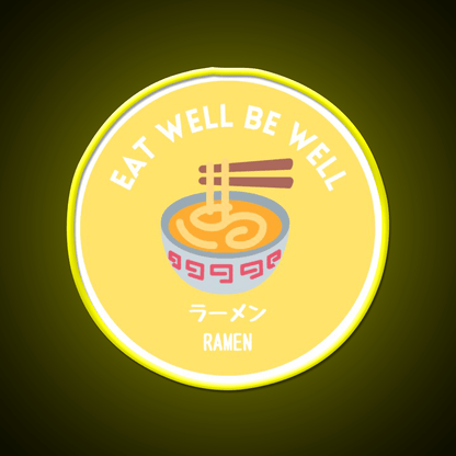 Yellow Noodle Bowl Ramen Japanese Street Food Snack Food Led Neon Sign Rgb Color - Shineneon