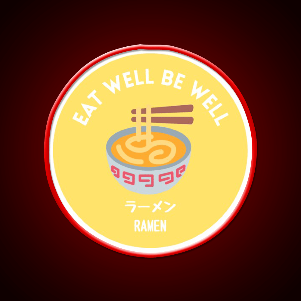 Yellow Noodle Bowl Ramen Japanese Street Food Snack Food Led Neon Sign Rgb Color - Shineneon