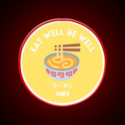 Yellow Noodle Bowl Ramen Japanese Street Food Snack Food Led Neon Sign Rgb Color - Shineneon