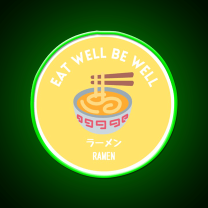 Yellow Noodle Bowl Ramen Japanese Street Food Snack Food Led Neon Sign Rgb Color - Shineneon