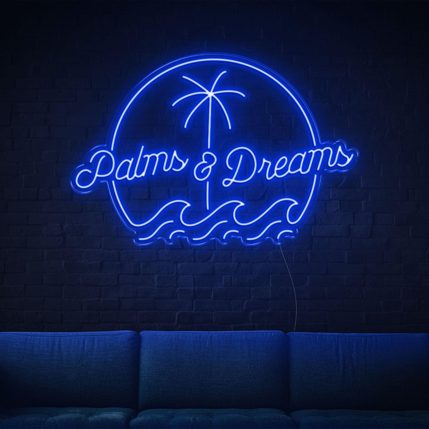 Yellow Palms Dreams Led Neon Sign For Tropical Indoor Decor | Shineneon