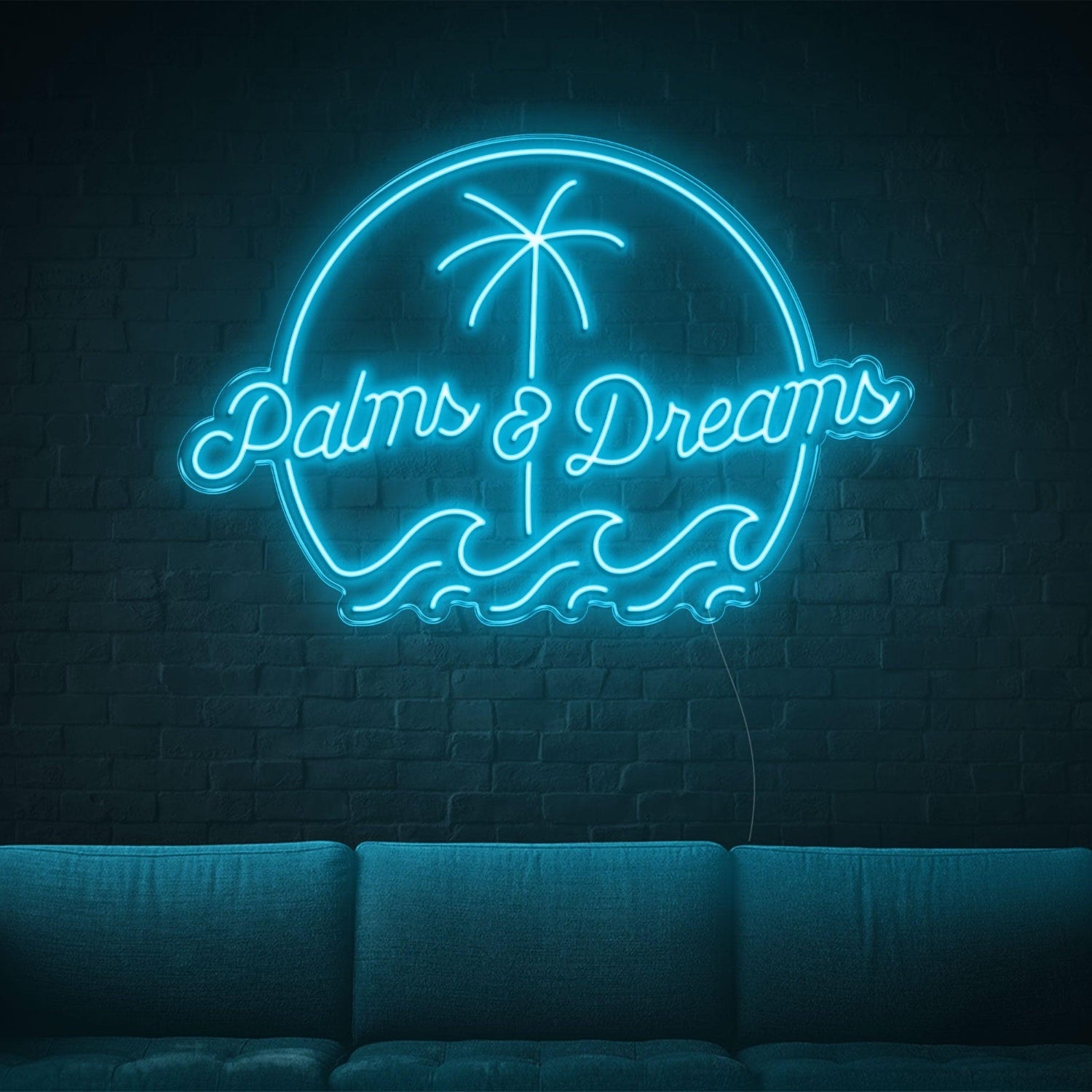 Yellow Palms Dreams Led Neon Sign For Tropical Indoor Decor | Shineneon