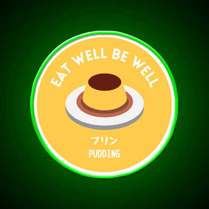 Yellow Pudding Japanese Cafe Food Dessert Snack Food Led Neon Sign Rgb Color - Shineneon