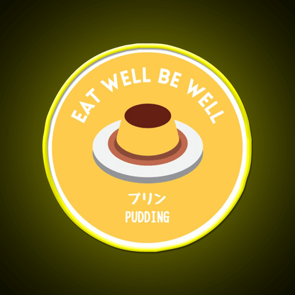 Yellow Pudding Japanese Cafe Food Dessert Snack Food Led Neon Sign Rgb Color - Shineneon