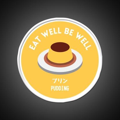 Yellow Pudding Japanese Cafe Food Dessert Snack Food Led Neon Sign Rgb Color