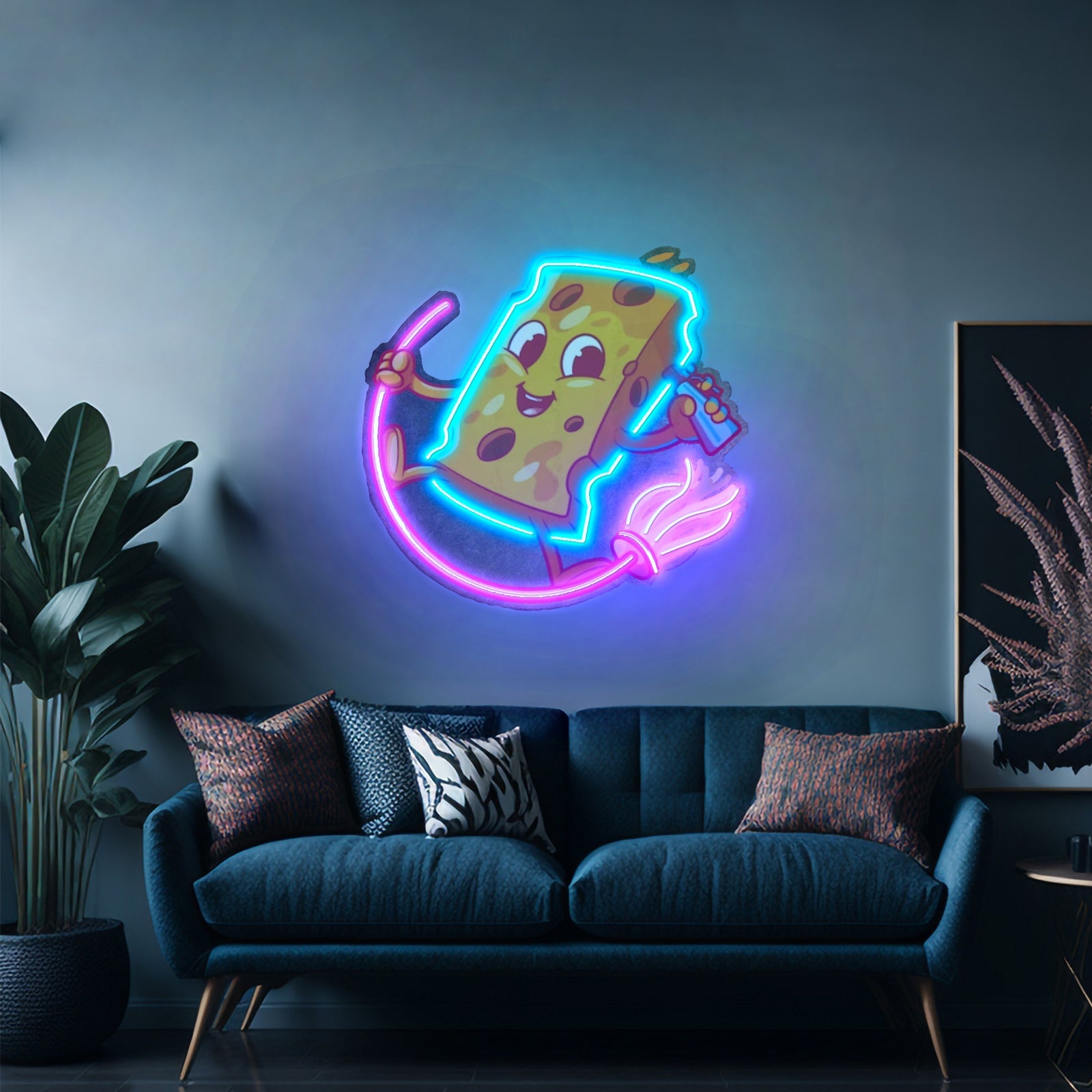 Yellow Sponge Led Neon Sign Light Custom Led Signs - Shineneon