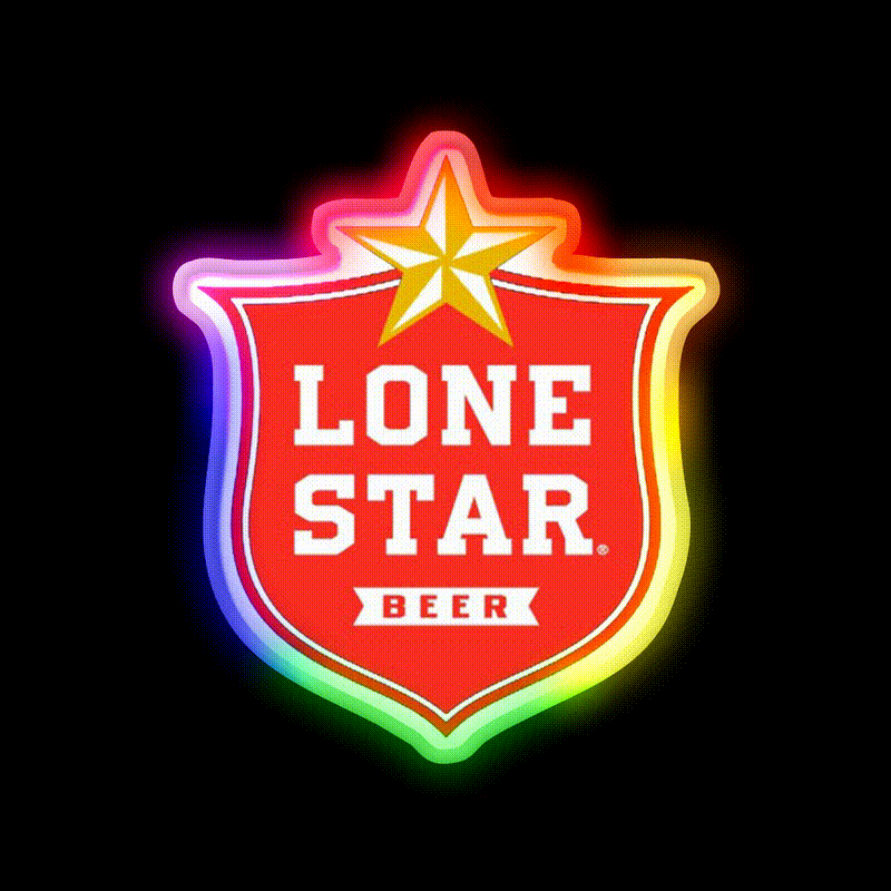Yellow Star Beer Bar Decor Led Neon Sign Rgb Color - LED neon sign close-up detail
