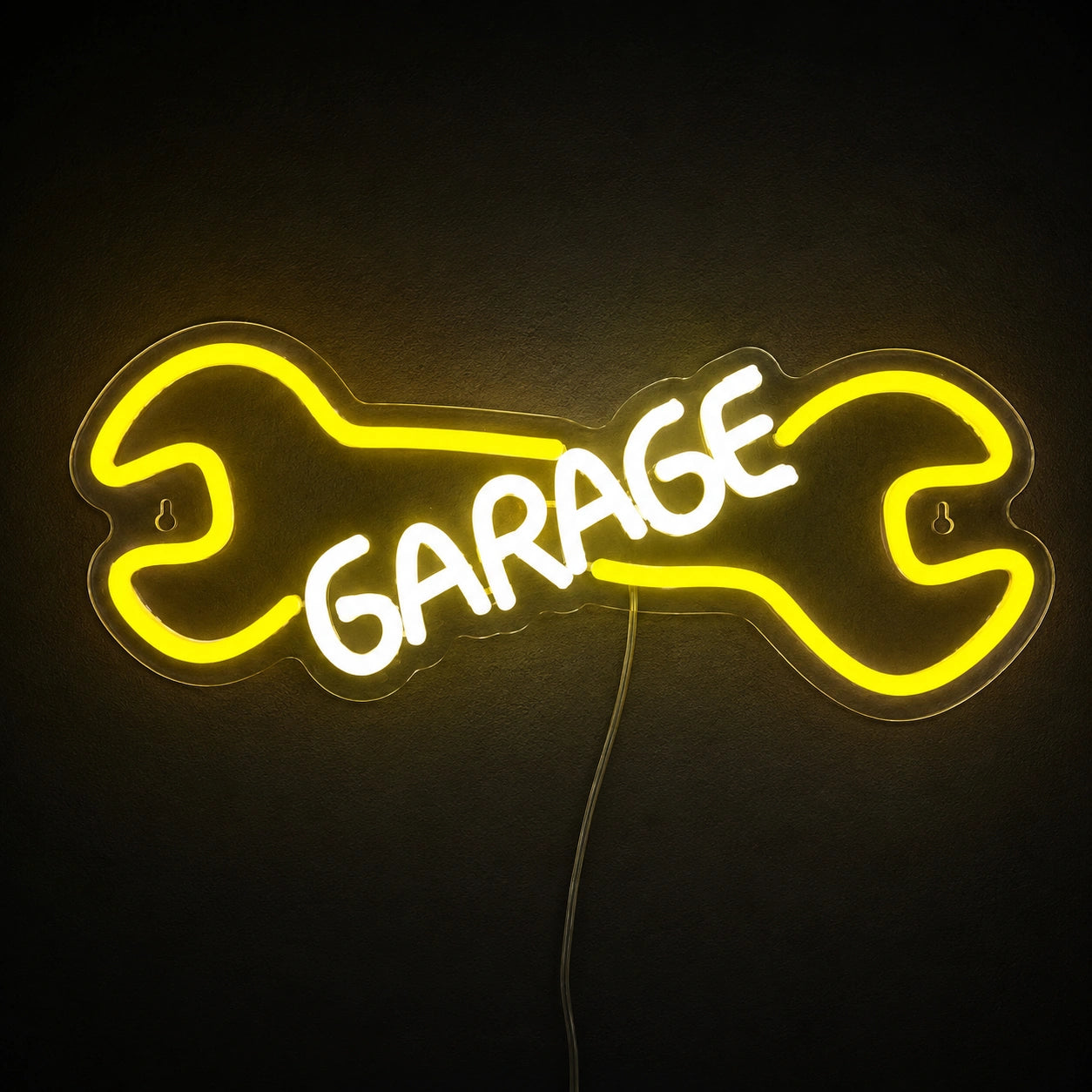 Yellow Wrench Garage Neon Sign LED Neon Sign main product image