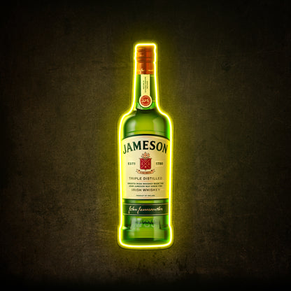 Jameson Whiskey USB LED Neon Sign Bar Decor Man Cave Home Wall Art