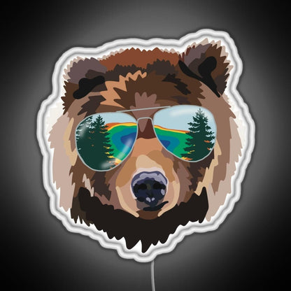 Yellowstone National Park Travel Bear Rgb Neon Sign - Shineneon