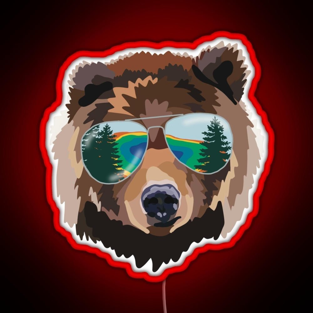Yellowstone National Park Travel Bear Rgb Neon Sign - Shineneon
