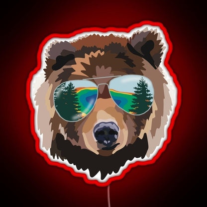 Yellowstone National Park Travel Bear Rgb Neon Sign - Shineneon