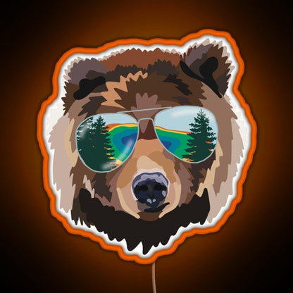Yellowstone National Park Travel Bear Rgb Neon Sign - Shineneon