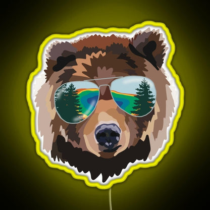 Yellowstone National Park Travel Bear Rgb Neon Sign - Shineneon