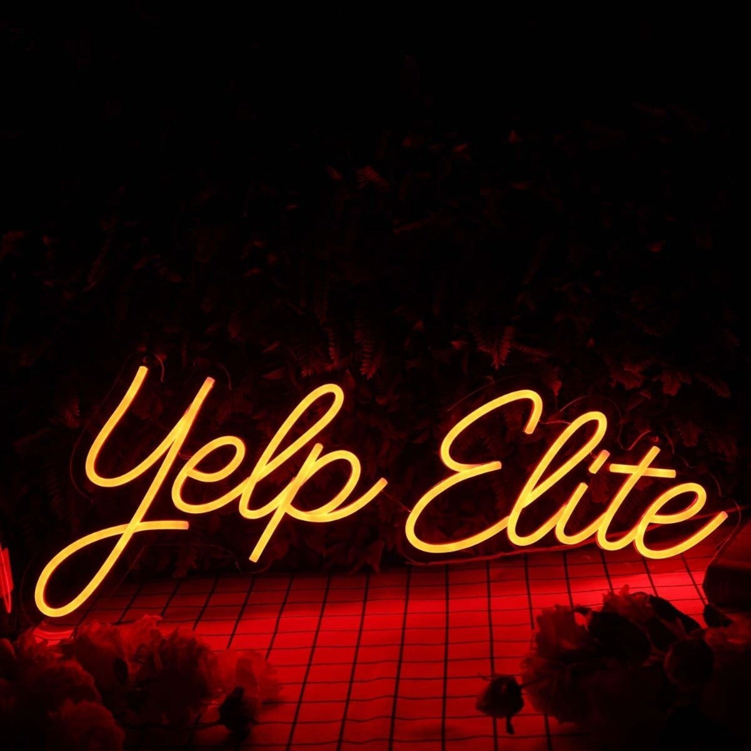 Yelp Elite Orange Led Neon Sign - Shineneon