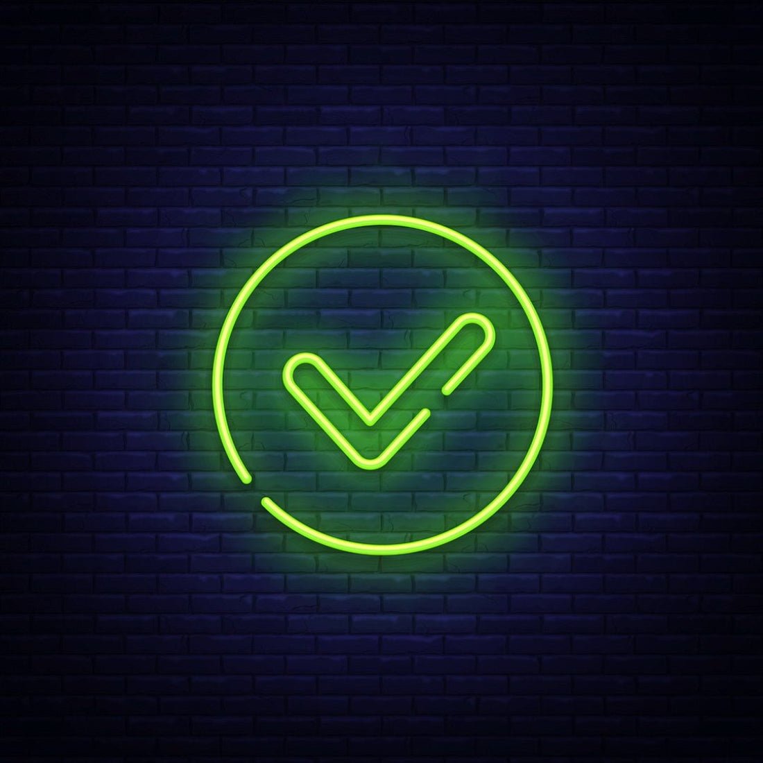 Yes Check Mark Symbol Led Sign Business Neon Sign - Shineneon