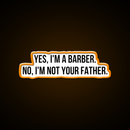 Yes I Am Barber Shop Haircut Led Neon Sign