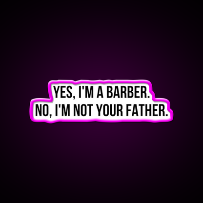 Yes I Am Barber Shop Haircut Led Neon Sign