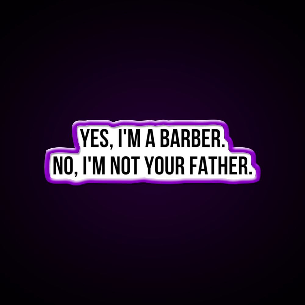 Yes I Am Barber Shop Haircut Led Neon Sign