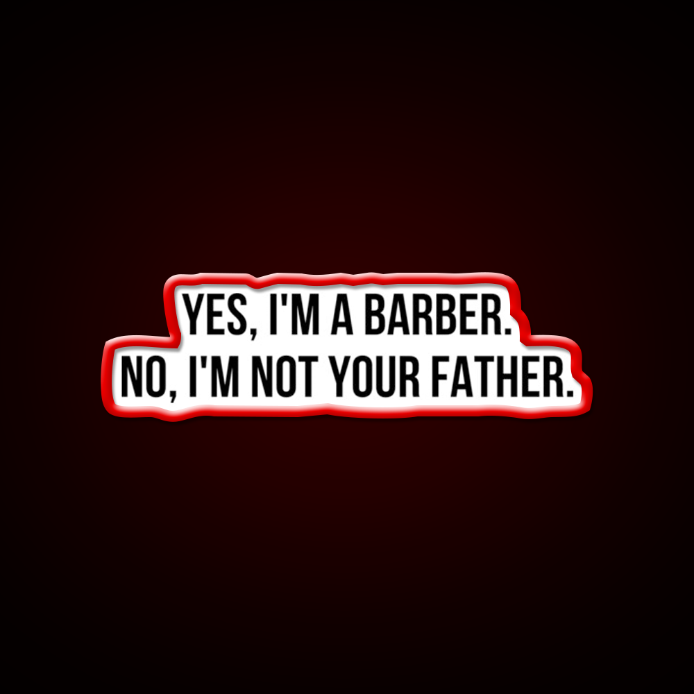 Yes I Am Barber Shop Haircut Led Neon Sign
